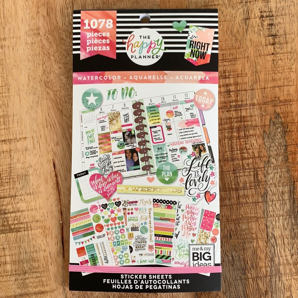 NEW The Happy Planner Watercolor Sticker S…